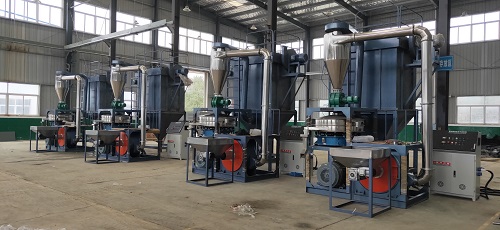 PVC floor crushing & grinding line in Shandong China.jpg